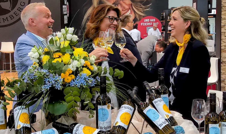 Lauffener Weingärtner präsentieren auf der ProWein BRIGITTE® Wein als Innovation