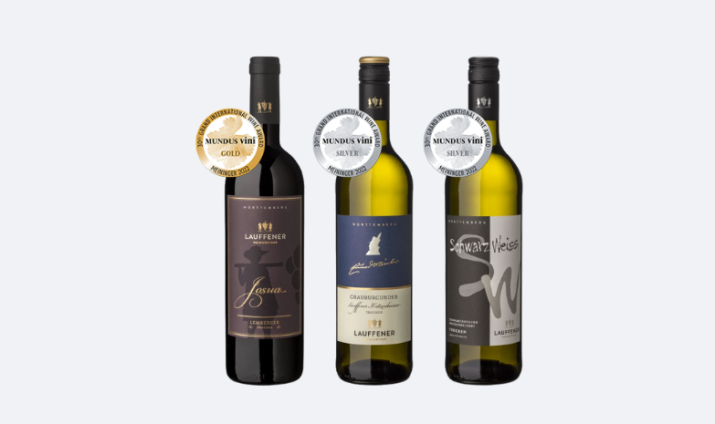 1 x Gold und 2 x Silber beim Mundus Vini Spring Tasting 2022 | Rotweine